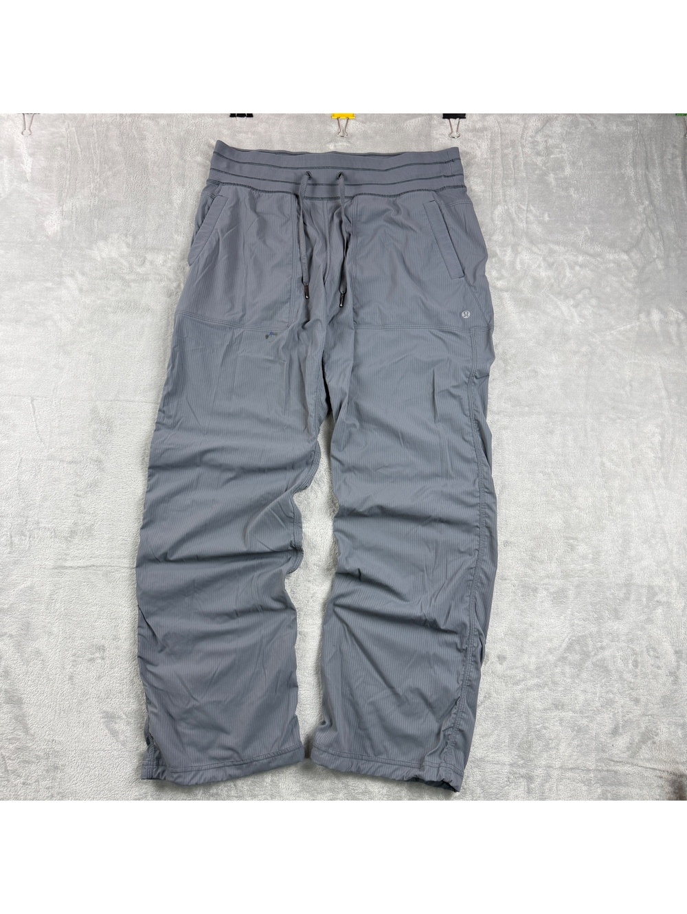 Lululemon Dance Studio Pants Womens Size 10 Grey Straight Leg Drawstring Pants